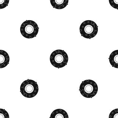 Lezzetli lokma tatlı desen sorunsuz siyah