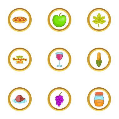 Sonbahar partisi simgeleri, çizgi film biçimi