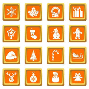 Turuncu Christmas Icons set