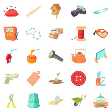 Zanaat Icons set, karikatür tarzı