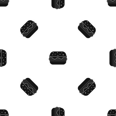 Hamburger desen sorunsuz siyah
