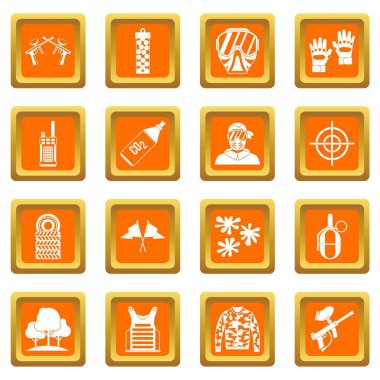 Portakal Paintball Icons set