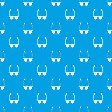 Kesintisiz mavi gözlük siyah yuvarlak lensler ile desen