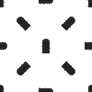 Bitki çöl desen sorunsuz siyah