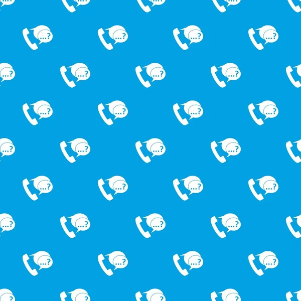 İşareti ve destek konuşma balonları kesintisiz mavi model telefon