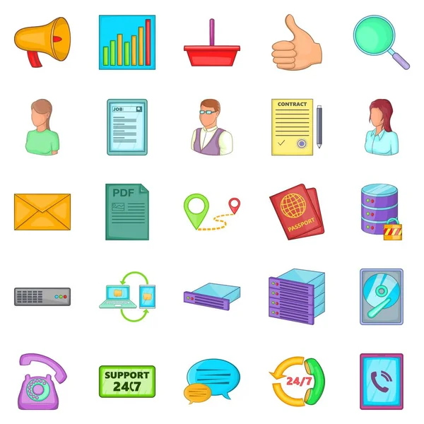 Ses Icons set, karikatür tarzı