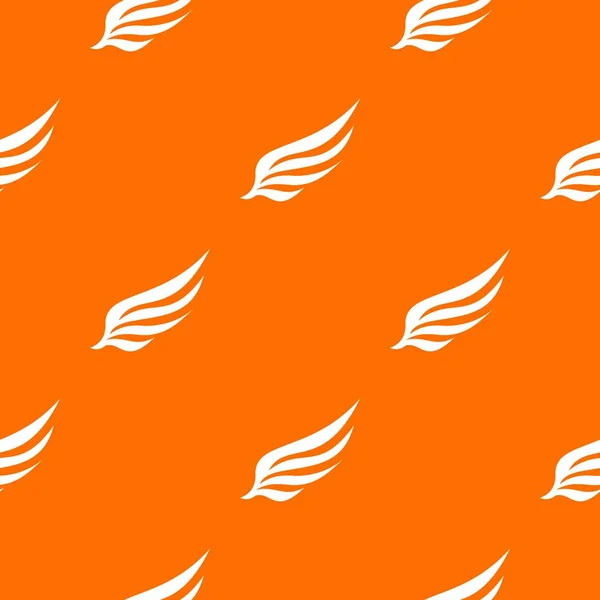 Рисунок Крыла Повторяет Бесшовный Оранжевый Цвет Любого Дизайна Векторная Геометрическая — стоковый вектор