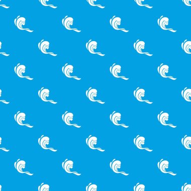 Su dalgası desen kesintisiz mavi