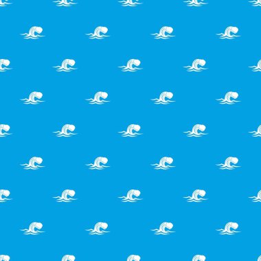 Köpüklü dalga deseni kesintisiz mavi