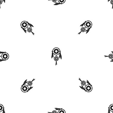 Kızılderili dreamcatcher desen sorunsuz siyah