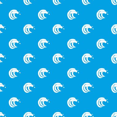 Dalga deniz gelgit desen kesintisiz mavi