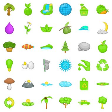 Sera Icons set, karikatür tarzı