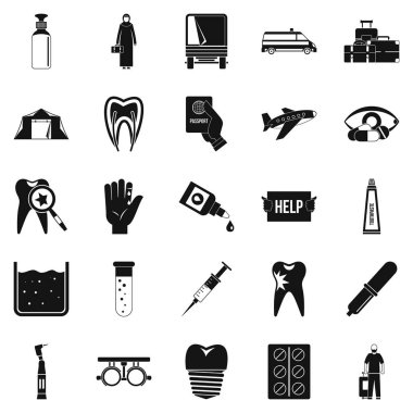 Doktor Icons set, basit tarzı