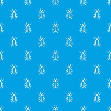 Lucanus cervus desen kesintisiz mavi