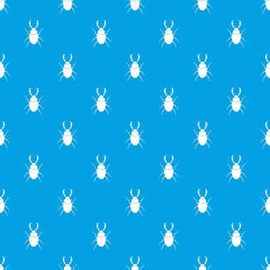 Stag beetle desen kesintisiz mavi