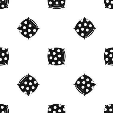 Nokta deseni sorunsuz siyah yastık