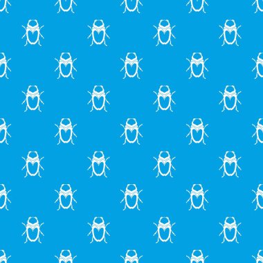 Bokböceği böceği deseni kesintisiz mavi