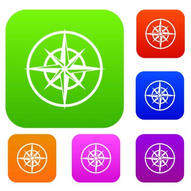 Kardinal yön belirlemek için bir pusula iz