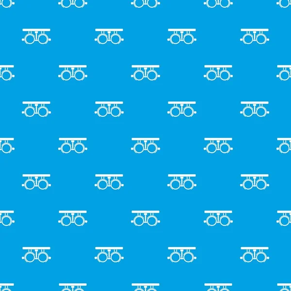 Hasta vizyon kontrol etmek için deneme çerçeve desen kesintisiz mavi