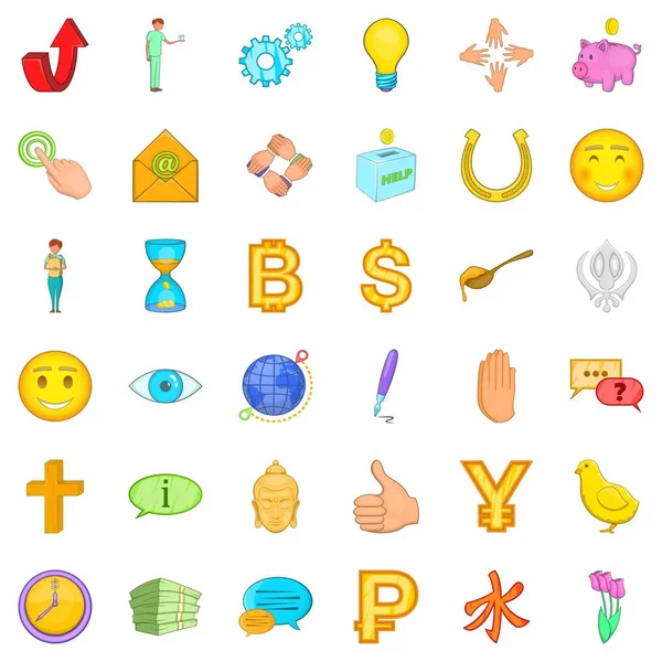 Bağış simgeler kümesi içinde yardım, tarzı çizgi film