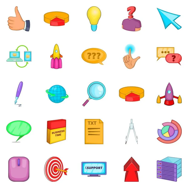 Online çalışan Icons set, karikatür tarzı