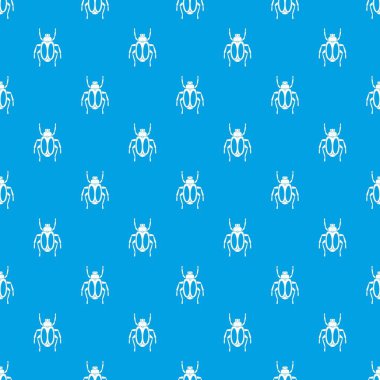 Bok böceği deseni kesintisiz mavi