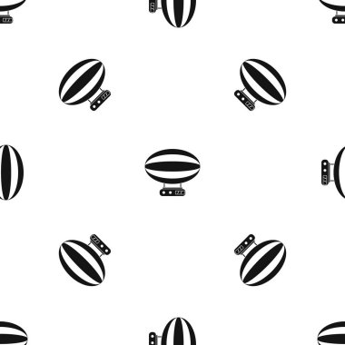 Hava ulaşım desen sorunsuz siyah