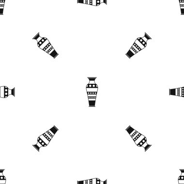 Mısır vazo desen sorunsuz siyah