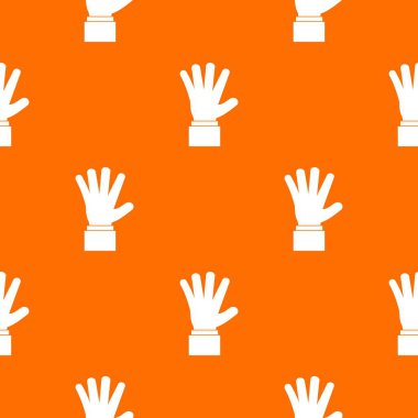 El gösteren beş parmak desen sorunsuz