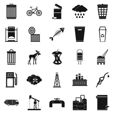 Icons set, basit tarzı korumak