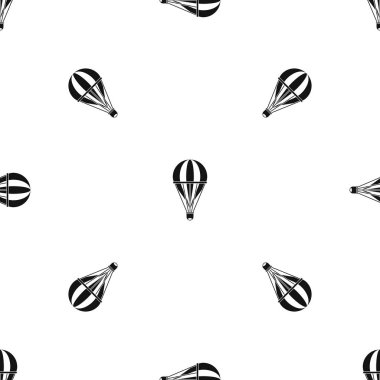 Çizgili sıcak hava balon model sorunsuz siyah