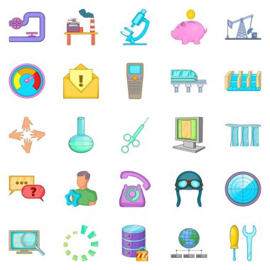 Ekonomi simgeler ayarla, tarzı çizgi film