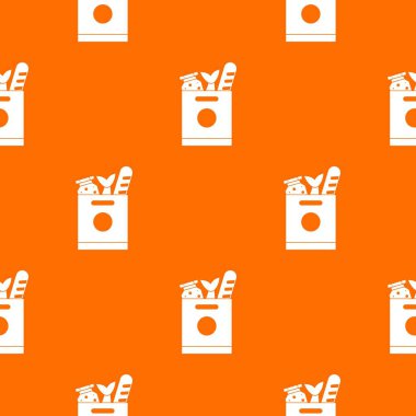 Bakkal çantası sorunsuz gıda desenli