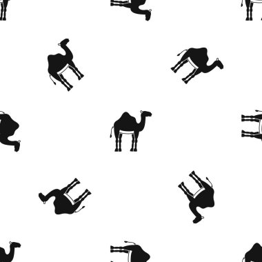 Deve desen sorunsuz siyah