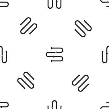 Isıtmalı havlu demiryolu desen sorunsuz siyah