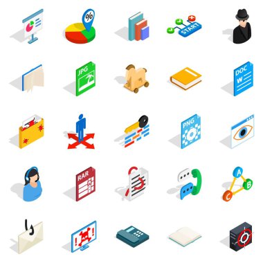 Online simgeler kümesi, izometrik tarzı eğitim