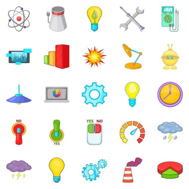 Lamba Icons set, karikatür tarzı