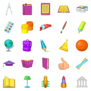 Bilgi: Icons set, karikatür tarzı