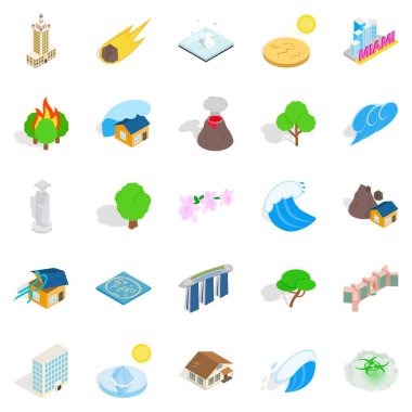 Öğeleri Icons set, karikatür tarzı