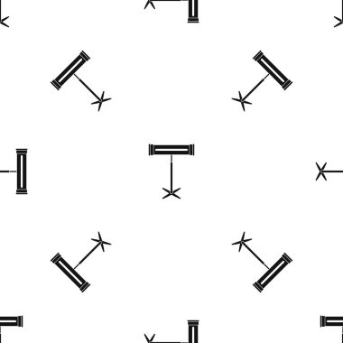 Elektrikli ısıtıcı desen sorunsuz siyah