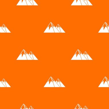 Dağları kar desenli sorunsuz