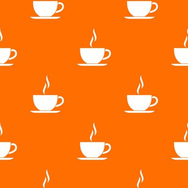 Sıcak bir içecek desen sorunsuz fincan