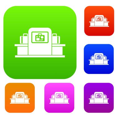 Havaalanı Bagaj tarayıcı koleksiyonu ayarla