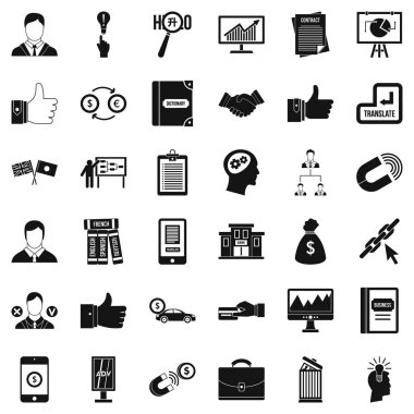 İş Akademi simgeler kümesi, basit tarzı