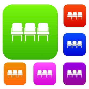 Kalkış salonu koltuklarda koleksiyonu ayarla