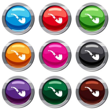 Ahşap boru 9 koleksiyonu ayarla