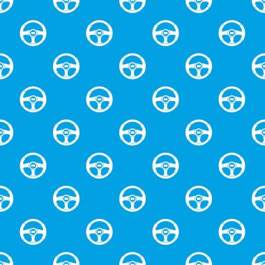 Araba direksiyon desen kesintisiz mavi