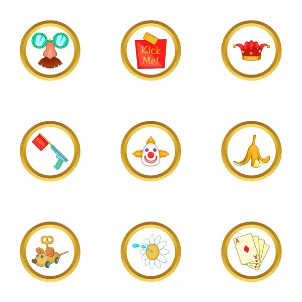 Oyuncak Icons set, karikatür tarzı