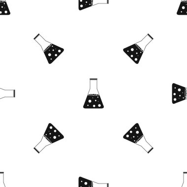Kimyasal şişesi desen sorunsuz siyah