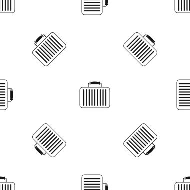 Evrak Çantası'nı desen sorunsuz siyah